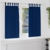 Perdele cu perdele 2 pcs Albastru &icirc;nchis Poliester