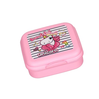 Caserola pentru alimente, copii, Unicorn, Roz, Fete, 630 ml, ATU-087228 foto
