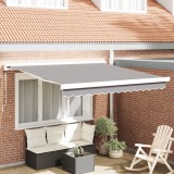 vidaXL Marchiză Manuală Retractabilă Gri Deschis 300x250 cm