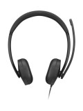 Cumpara ieftin Casti Head-band Lenovo VoIP Headset 5000, Wired, noise-canceling, Negru