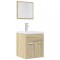 Gossi set mobilier de baie, 2 piese, stejar sonoma, lemn prelucrat