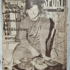 Revista SPORT nr. 24 - Decembrie 1968 - UTA, sportivii anului