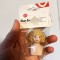 Cap ceramic cu bust, de papusa, pentru proiect hand-made / instalatie arta, 4cm