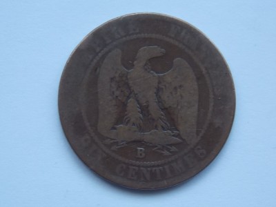 10 CENTIMES 1853 B FRANTA foto