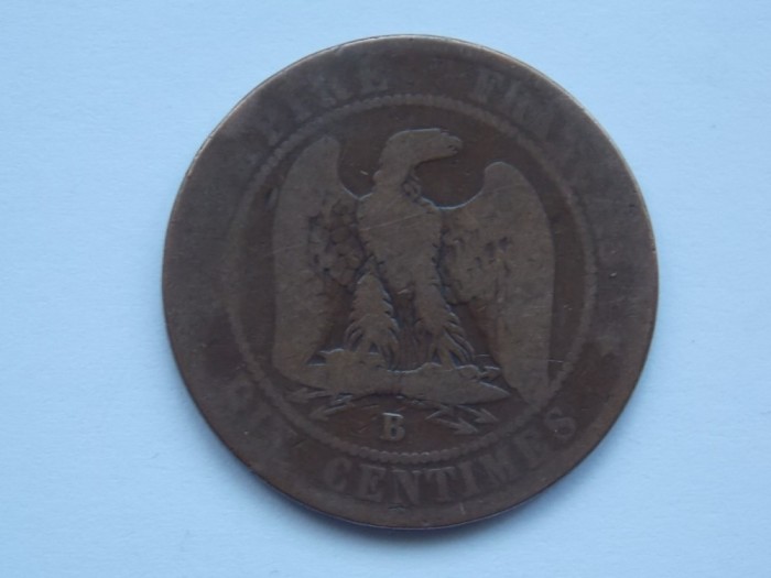 10 CENTIMES 1853 B FRANTA