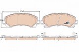 TRW GDB3545 COTEC set placute frana,frana disc