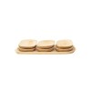 Set 7 platouri dreptunghiulare din lemn de arin, 50x20x2.5 cm, pentru servire