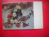 HOPCT 14922 FLORI - G PETRASCU [ 1872-1949] -- CP PICTURA - -NECIRCULATA