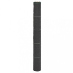 vidaXL Membrană antiburuieni, negru, 1x50 m, PP