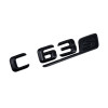 Emblema C 63_S Negru, pentru spate portbagaj Mercedes, Mercedes-benz