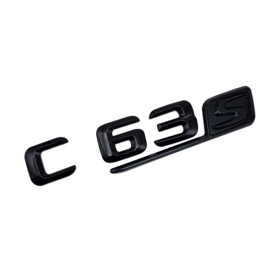 Emblema C 63_S Negru, pentru spate portbagaj Mercedes foto