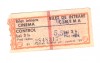 Bilet de intrare cinema, 1989-1990, fara identificare