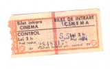Bilet de intrare cinema, 1989-1990, fara identificare