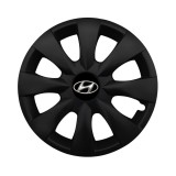 Set 4 capace roti potrivite jantelor de 15 inchi (R15) compatibile HYUNDAI, Model - 316 Black Edition