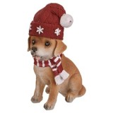 Căciulă și fular de Crăciun pentru c&acirc;ine - Decoratiune cozy pentru animale, CMCLASS