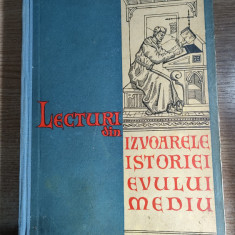 Lecturi din izvoarele istoriei Evului Mediu -Francisc Pall; Camil Muresan (1961)