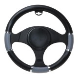 Husa volan Chrome Ring Gri, material cauciucat, diametru 37-39cm