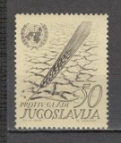 Iugoslavia.1963 Campanie impotriva foametei SI.198, Nestampilat