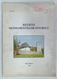 REVISTA MONUMENTELOR ISTORICE , ANUL LX NUMARUL 1 , 1991