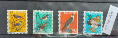 TS21 - Timbre serie Elvetia - Helvetia 1971 Pasari foto