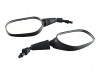 Oglinzi Moto Negre M10 Revo - Carcasa Plastic, Filet Exterior - Set Oglinzi Universale