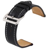 Curea piele, compatibila cu Fossil Gen 5 Smartwatch, Telescoape QR, 22mm, Black Night, Very Dream