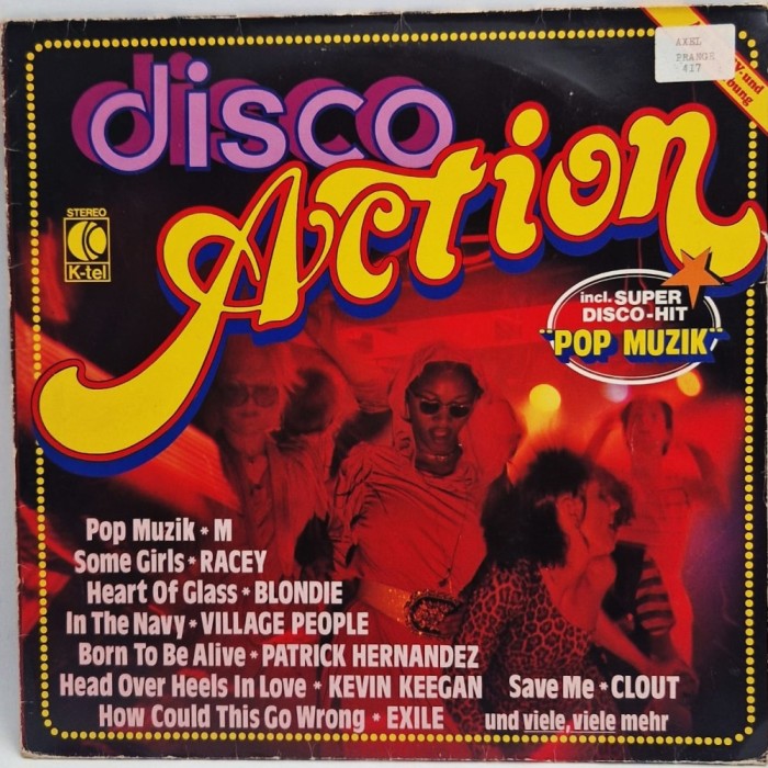 Various &lrm;&ndash; Disco Action NM / VG+ vinil LP disc K-tel Germania 1979 muzica disco