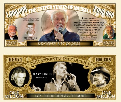 !!! SUA = FANTASY NOTE (TJ6) = IN MEMORIA LUI KENNY ROGERS - 2020 - UNC foto