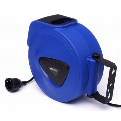 Cablu electric prelungitor cu tambur 10m, Kraft foto