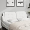 VidaXL Pernă pentru tăblie pat, alb, 160 cm, piele artificială 374867
