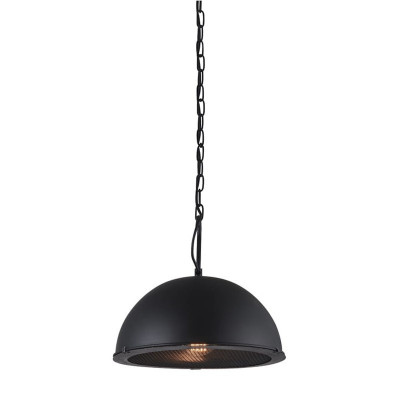 Lampa apollo e27 metal negru platinet foto