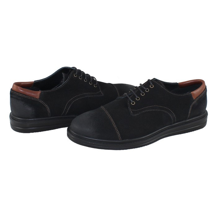 Pantofi casual barbati piele naturala - Agressione negru - Marimea 42