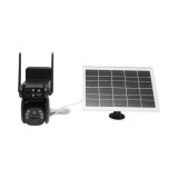 Camera supraveghere cu lentila duala 6MP, 4G, WIFI 2.4 GHz cu panou solar, baterie 9000 mAh, PTZ control, senzor miscare, detectie umana PIR, night vi