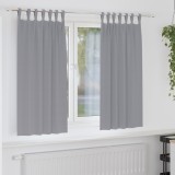 vidaXL Perdele opace 2 pcs Gri deschis 175 x 140 cm Poliester