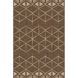 Covor Model Daffi 13036-130, Marime 50 x 80 cm, Bej, Maro, Inaltime Fir 6 mm, Antialergic, Polipropilena, Living, Dormitor, Sufragerie, Birou