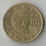 Grecia, 10 eurocenti de circulatie, 2008, circ.
