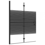 Cumpara ieftin Cabina de dus pliabila, negru, 100x140 cm, ESG