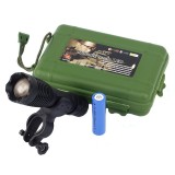 Lanterna tactica led cree 10w 4 moduri iluminare zoom raza 800 m acumulator, Pro Cart