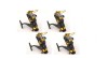 Set 4 Mulinete Pescuit Diamant Alb KT5000A, 6 Rulmenti, Baitrunner, Tambur Aluminiu + Grafit