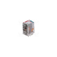 Releu electromagnetic, 220V DC, 6A, 4PDT, serie R4N, RELPOL - R4N-2014-23-1220-WTLD