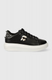 Karl Lagerfeld sneakers din piele KAPRI culoarea negru, KL62529N