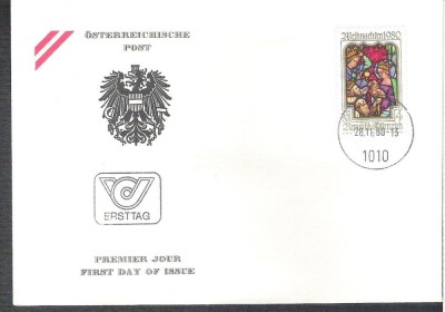 Austria &amp;Ouml;sterreich 1980 Weihnachten FDC K.147 foto