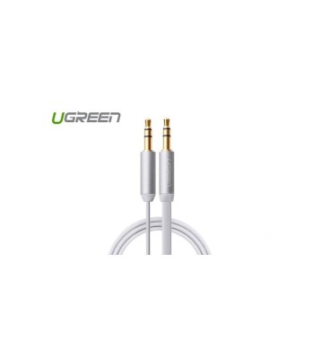 Cablu ultra plat cu mufa audio de 3,5 mm tata la tata-Lungime 1.5 Metri-Culoare Alb foto