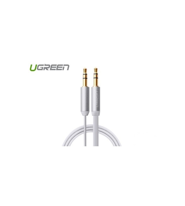 Cablu ultra plat cu mufa audio de 3,5 mm tata la tata-Lungime 1.5 Metri-Culoare Alb