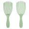 Perie Păr Flexibilă, Model Perforat, Culoare Lila Verde, Material Plastic, Dimensiune 23 cm