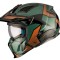 Casca pentru scuter - motocicleta MT Streetfighter SV S P1R A9 verde lucios (ochelari soare integrati) &ndash; masca (protectie) barbie si cozoroc detasabil
