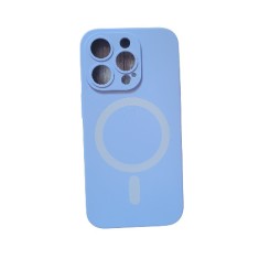 Huse silicon cu incarcare wireless MagSafe compatibila cu Iphone 14 Pro Mov