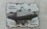 M3 C3 - Magnet frigider - tematica turism - Cetatea Fagaras - Romania 3