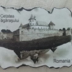 M3 C3 - Magnet frigider - tematica turism - Cetatea Fagaras - Romania 3