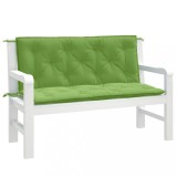 Gossi perna banca de gradina, 2 buc. melanj verde, 120x50x7 cm textil